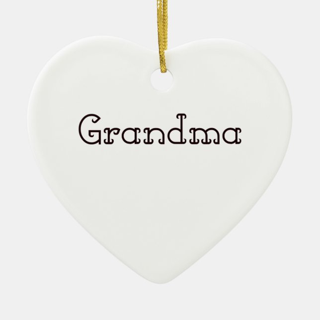 Großmutter Keramik Ornament (Vorne)