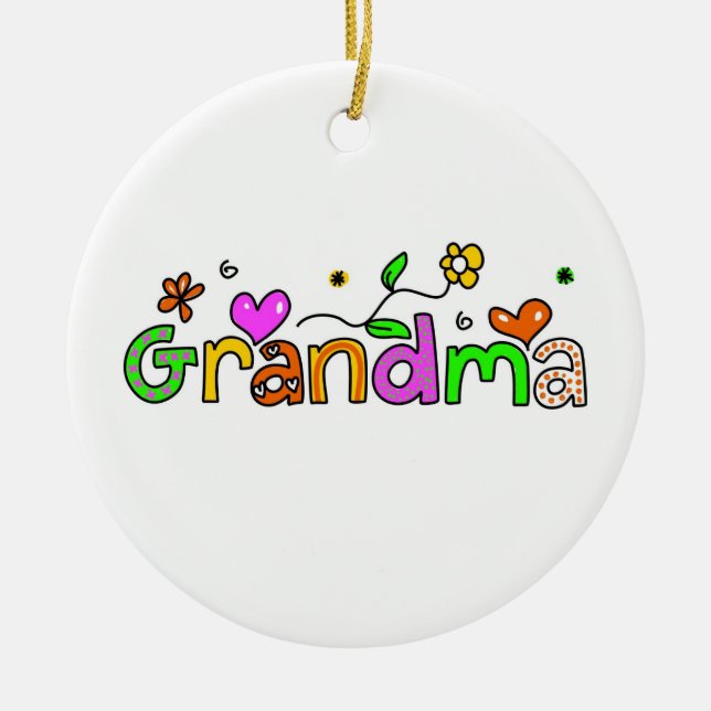 Großmutter Keramikornament (Vorne)