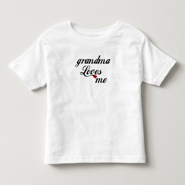 Großmutter Lieben ich Kleinkind T-shirt (Vorderseite)