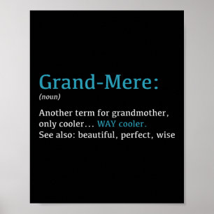 Großmutter_ Lustige Definition Nomen - Ein anderer Poster