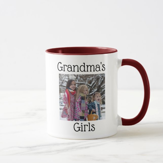 Großmutter-Mädchen-Foto-personalisierte Tasse (Rechts)