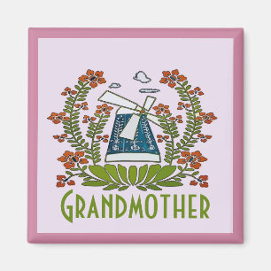 Großmutter, Pennsylvania, Niederländisch, Windmühl Magnet