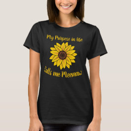 Großmütter Personalisiert Sonnenblume T-Shirt