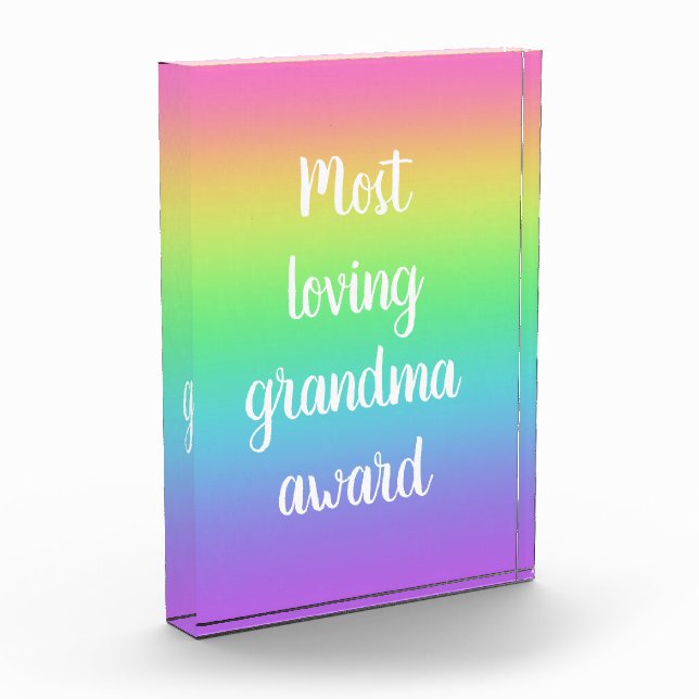 Großmutter-Preis mit der größten Liebe Fotoblock (Links)