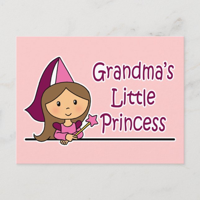 Großmutter-Prinzessin Postkarte (Vorderseite)