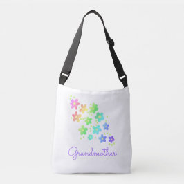 Großmutter Rainbow-Blume Tragetaschen Mit Langen Trägern