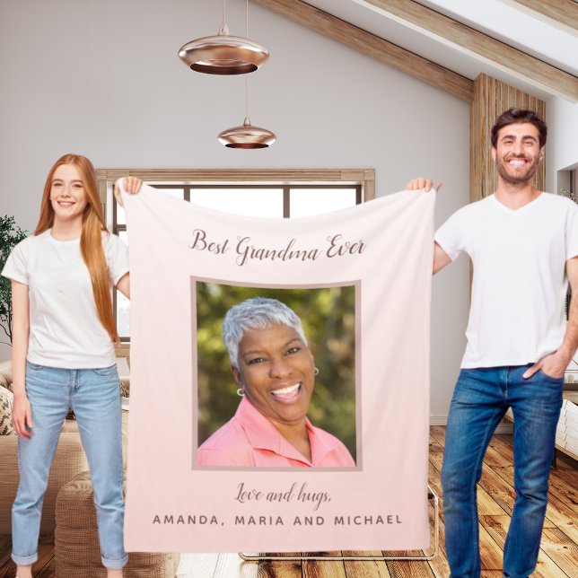 Großmutter-rosa Foto Fleecedecke (Von Creator hochgeladen)