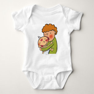 Großmutter-rosa Lippenstift-Küsse für Baby Strampler