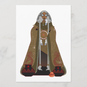 Großmutter-Spinnen-Einladungen Einladung