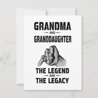 Großmutter und Großtochter Legende und Vermächtnis Einladung
