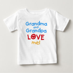 Großmutter-und Großvater-Liebe ich Baby T-shirt
