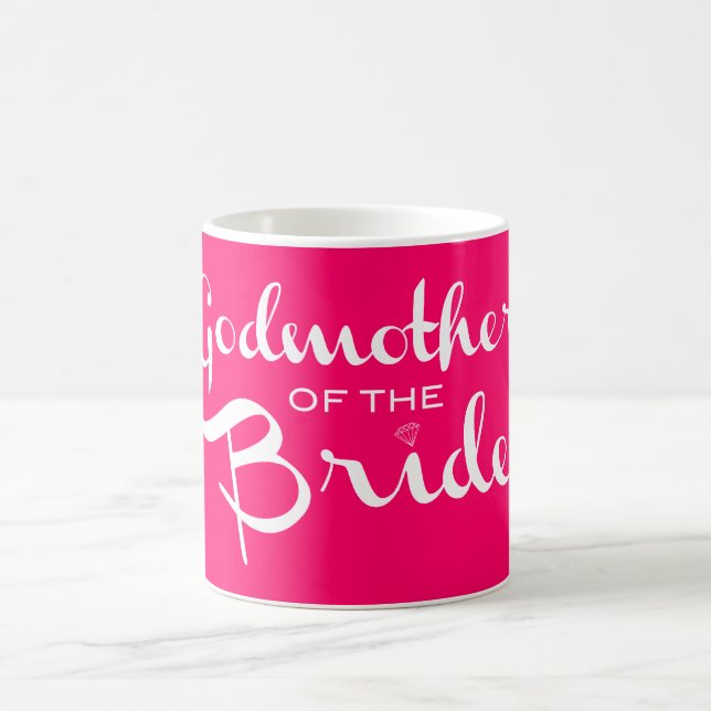 Großmutter von Bride White in Hot Pink Kaffeetasse (Mittel)