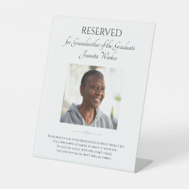 Großmutter von Graduate Rettete Foto-Gedenkstätte Sockelschild