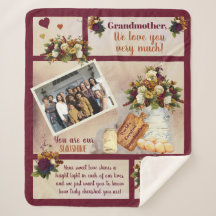 Großmutter Wir Liebe Ihr Foto fallen floral | Text