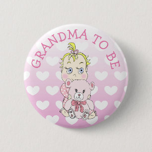 Großmutter zum Baby-Duschknopf Button
