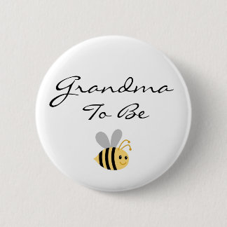 Großmutter, zum Hummel-Bienen-Button zu sein Button