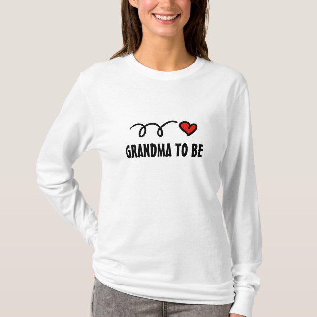 Großmutter, zum Shirt für erwartetes neugeborenes (Vorderseite)