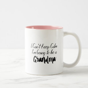 Großmutter zum zu sein - gefördert zur Großmutt Zweifarbige Tasse