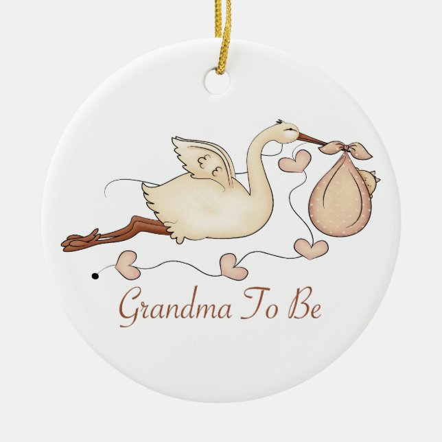Großmutter zum zu sein keramik ornament (Vorne)