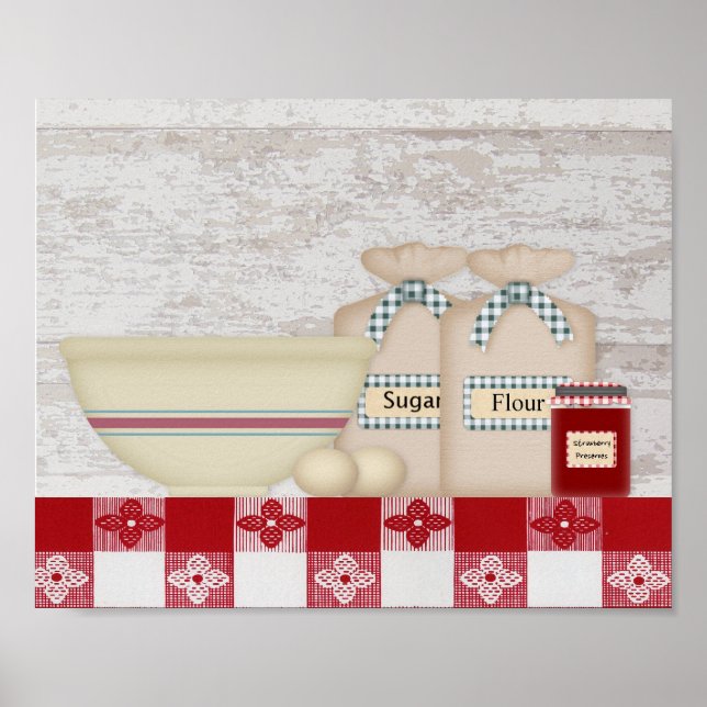 Großmutter's Kitchen Print Poster (Vorne)