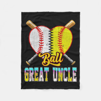 Großonkel von beiden halben Baseball-Softball-Eis Fleecedecke