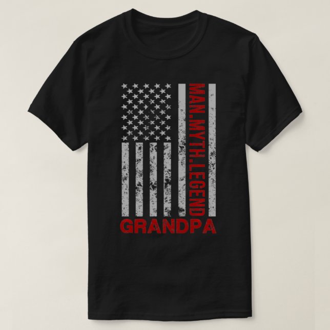 Großpa American Flag Man Myth Legend Pullover (Design vorne)
