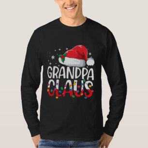 Großpa Claus Weihnachts Pajamas Matching Familie T-Shirt