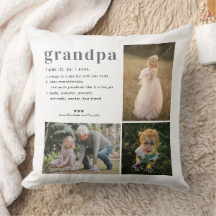 GroßPA-Definition   3 Foto Collage Pillow Kissen