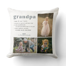GroßPA-Definition | 3 Foto Collage Pillow