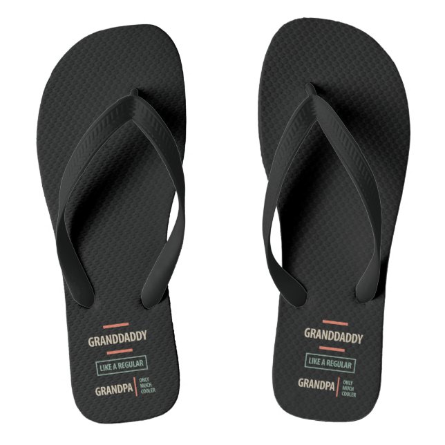 Großpapa wie ein regelmäßiger Großvater Flip Flops (Fußbett)