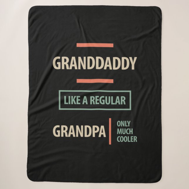 Großpapa wie ein regelmäßiger Großvater Sherpadecke (Vorderseite)