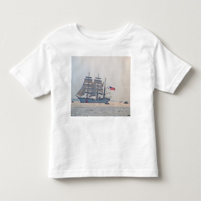 Großschiff, Clipper Schiff, Segel, US-Küstenwache Kleinkind T-shirt (Vorderseite)