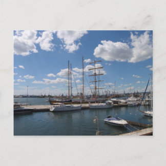 Großschiff im Hafen von Varna Postkarte