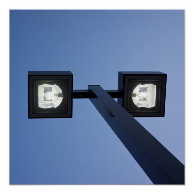 Großstreetlampe Poster (Vorderseite)