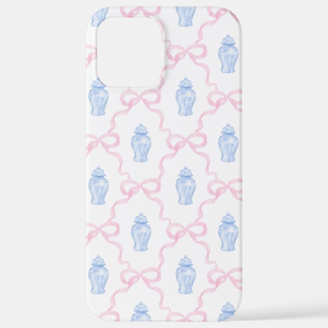 Grosstausendjährige Bows & Ginger Jar iPhone Case 12 Pro Max Hülle (Rückseite)