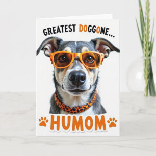 Größte Hundemutter-Hundeporträtkarte Karte