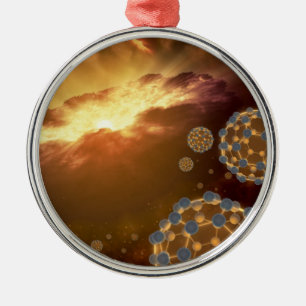 Größte Molecuckyballs der NASA Silbernes Ornament