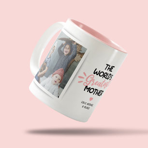 Größte Mutter 2 Foto Zweifarbiges Kaffeetasse