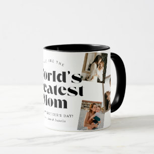Größte Mutter der Welt 6 Foto-Collage Tasse