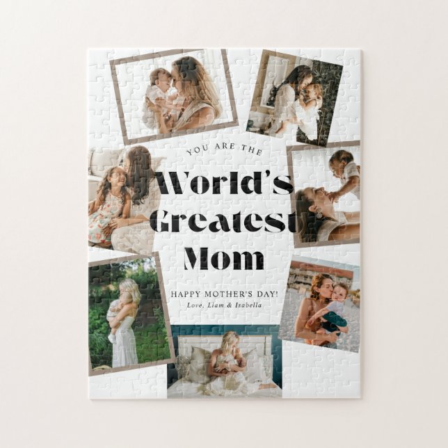 Größte Mutter der Welt 7 Foto-Collage (Vertikal)
