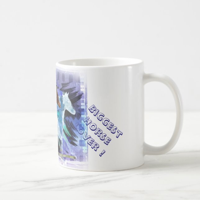 GRÖSSTE PFERDELIEBE PINTO HORSE LAUFEND KAFFEETASSE (Rechts)