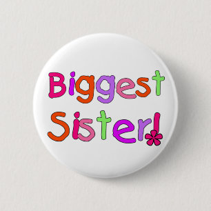 Größte Schwester-T - Shirts und Geschenke Button