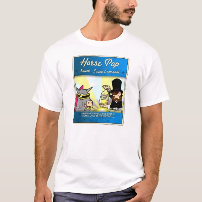 Größtenteils harmloser PferdePop T-Shirt (Vorderseite)