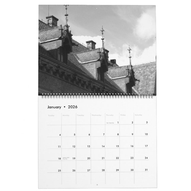 Größtenteils Prag - besonders angefertigt Kalender (Jan 2026)