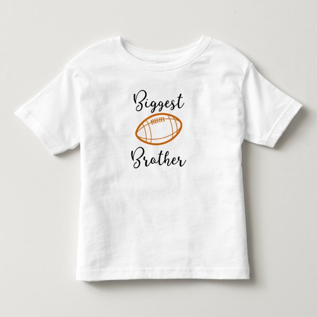 Größter Bruder ~ Bruder Designs Fußball Kleinkind T-shirt (Vorderseite)