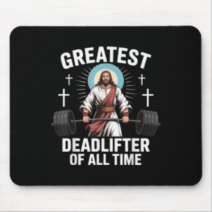 Größter Kraftsportler Aller Zeiten Jesus Mousepad