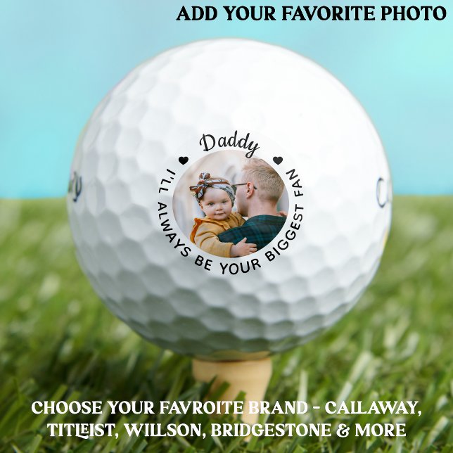 Größter Lüfter - DADDY - Personalisiertes Foto Abr Golfball (Von Creator hochgeladen)