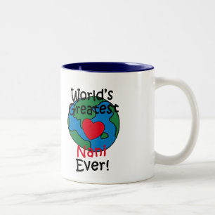 Größter Nani-Herz der Welt Zweifarbige Tasse