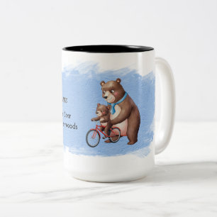 Größter Papa Bär weit und breit Zweifarbige Tasse