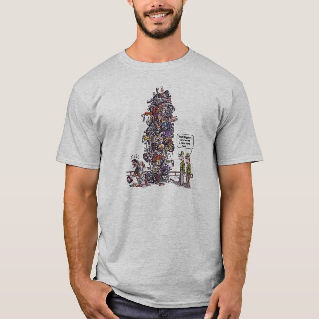 Größter Sore Loser grauer T - Shirt (Vorderseite)